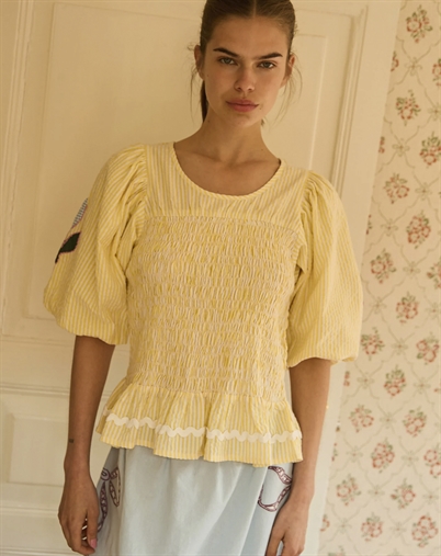 Sissel Edelbo - Svea Top - Yellow Stripes